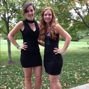 Black F21 party dress